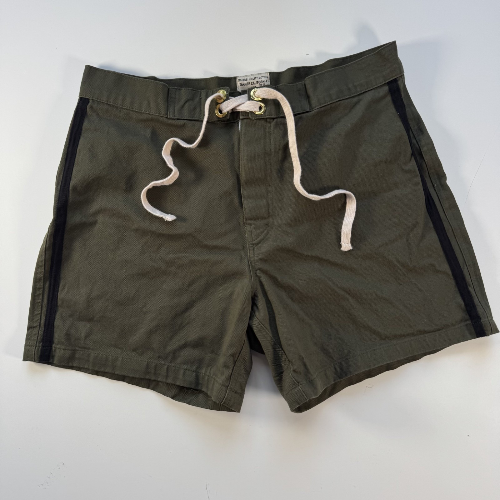 Tanner Surfboards Tanner Trunks Jalapeo Cotton Twill Mens 33 Made In Usa Retro